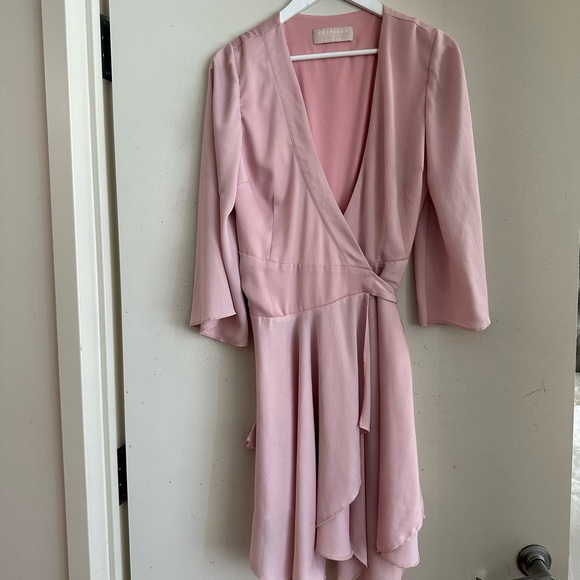 KEEPSAKE The Label Pink Wrap Mini Dress - Picture 3 of 6